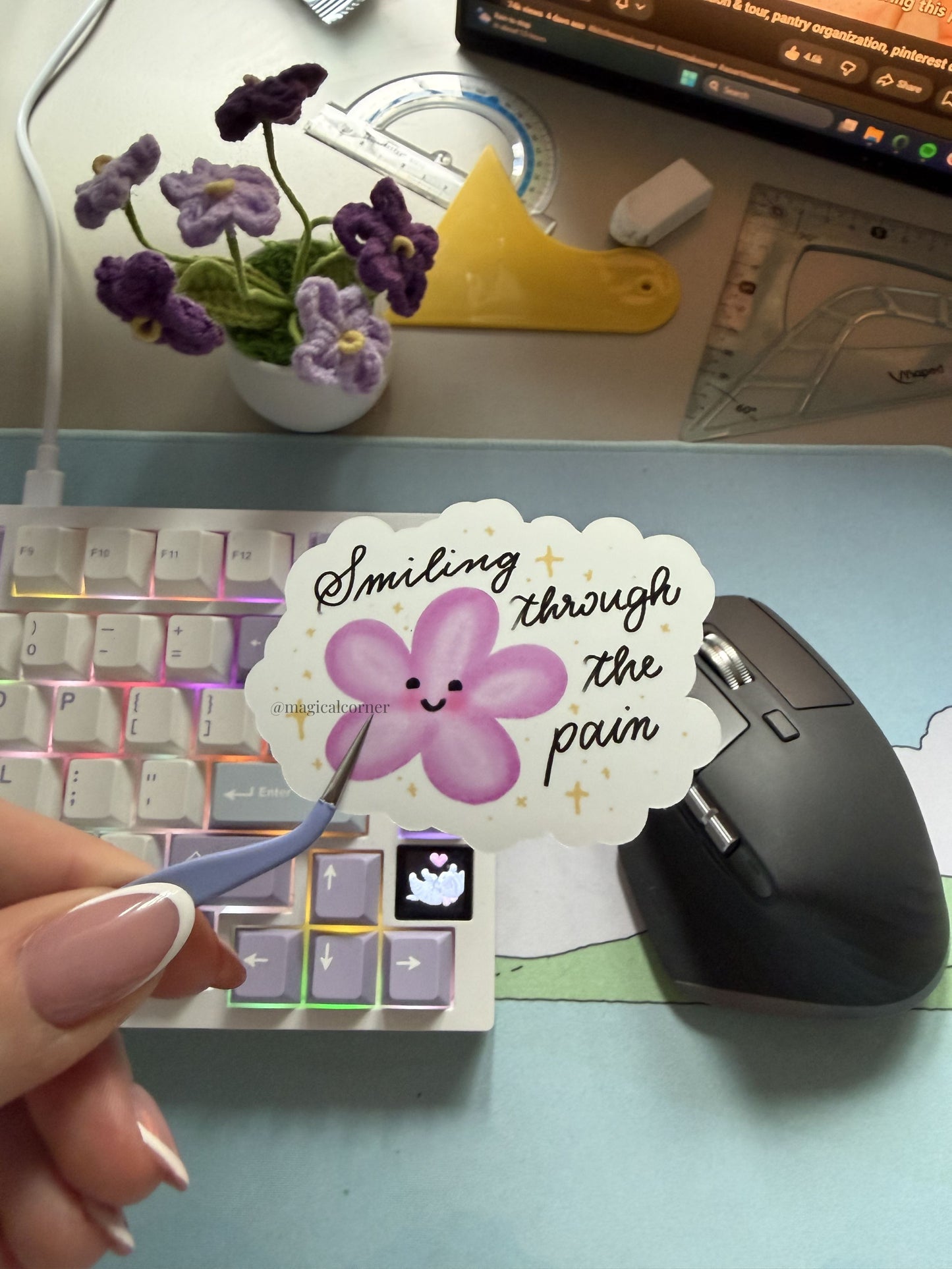 Cynical Flower Sticker Flake
