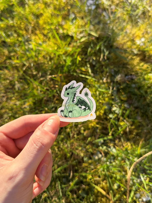 Cute Dragon Sticker Flake
