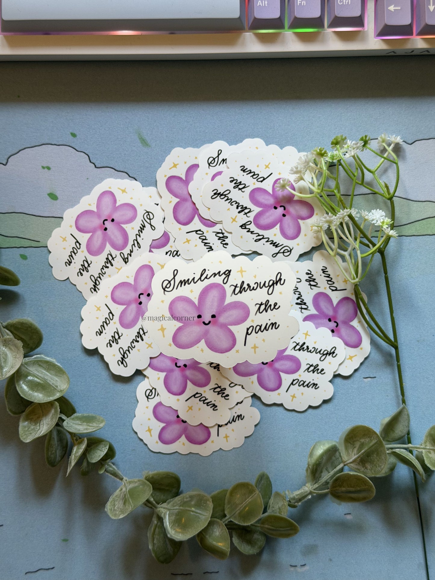 Cynical Flower Sticker Flake