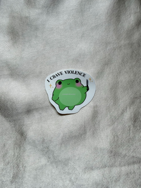 Unhinged Frog Sticker Flake