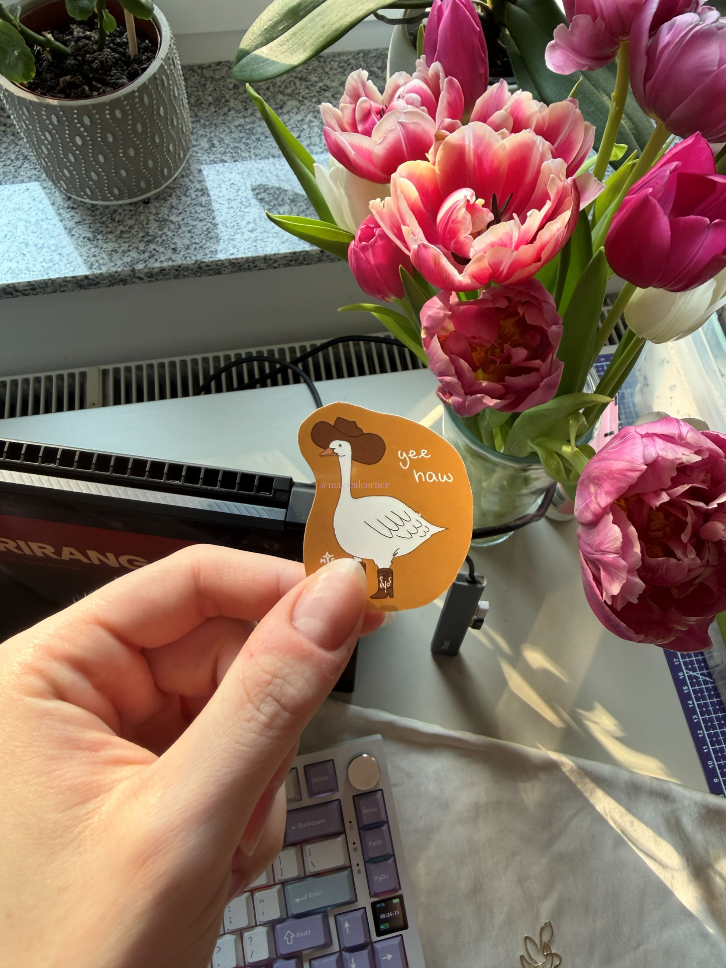 Silly Goose Sticker Flake